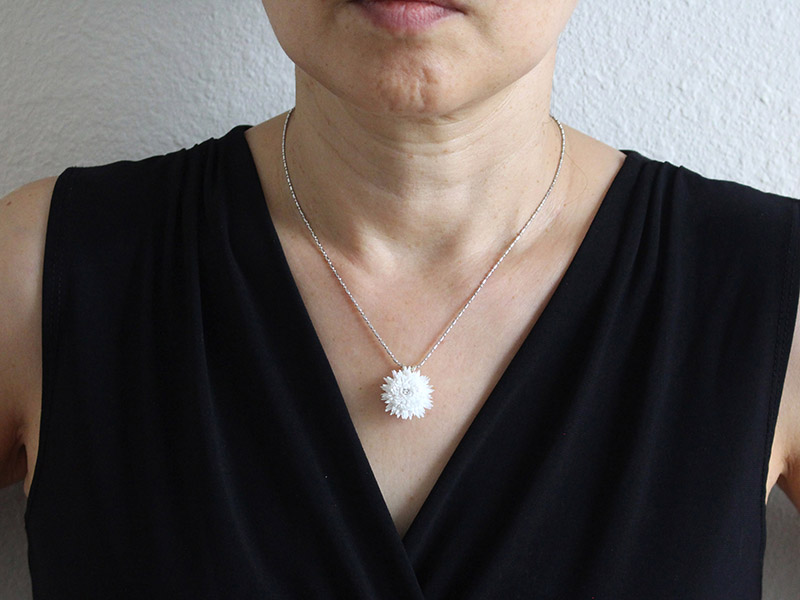 necklace: Flower - Kirigami